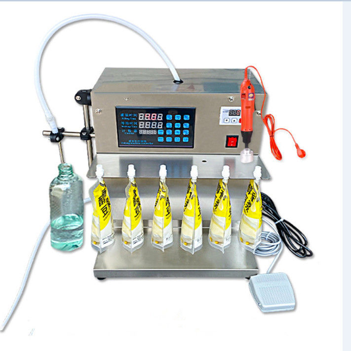 オーダーメイド スプートバッグ テーブルタイプ 100ml 8ヘッド液体詰め機