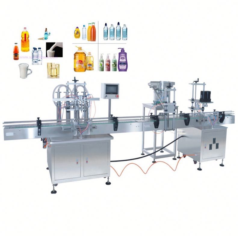 自動 4/6 ヘッド潤滑油ボトル エンジン エンジン オイル 液体 プラスチック ガラス ボトル 充填 蓋 機