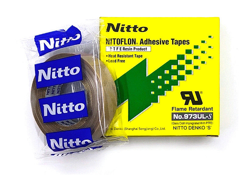 オリジナル ニット・デンコ PTFEテープ 熱耐性テープ 電気隔熱用 PTFE接着テープ 973UL-S