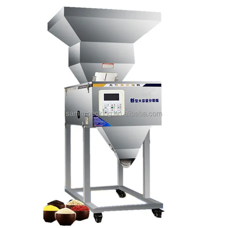 100-2500g 半自動 granule/粉末/米/コーヒー/スパイスの重量化パッケージングマシン