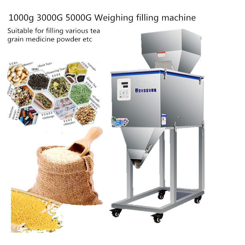 100-2500g 半自動 granule/粉末/米/コーヒー/スパイスの重量化パッケージングマシン