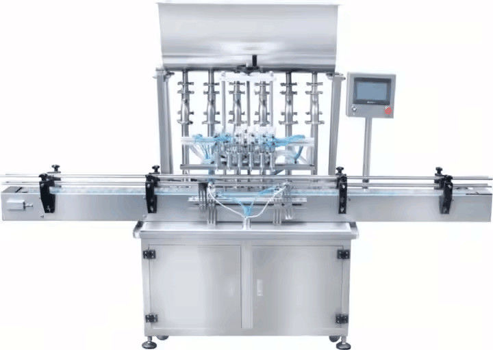 インライン4ノズル液体詰め機 自動溢出液体ボトル詰め器 飲料ジュース