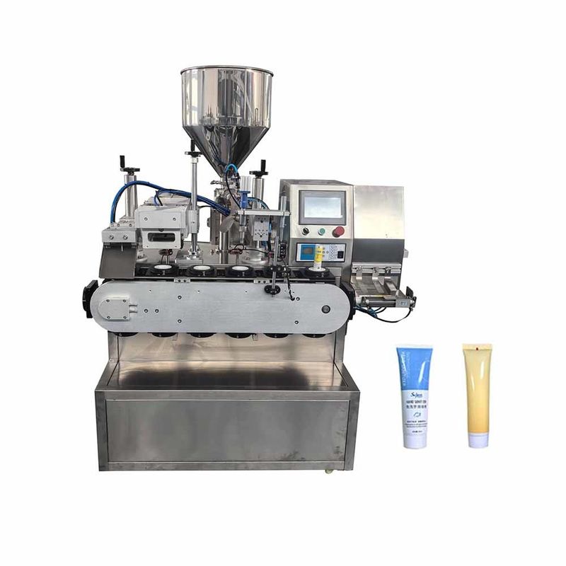 自動化粧クリームパッケージングのためのプロ Ultrasonic ソフトチューブフillingとシリングマシン