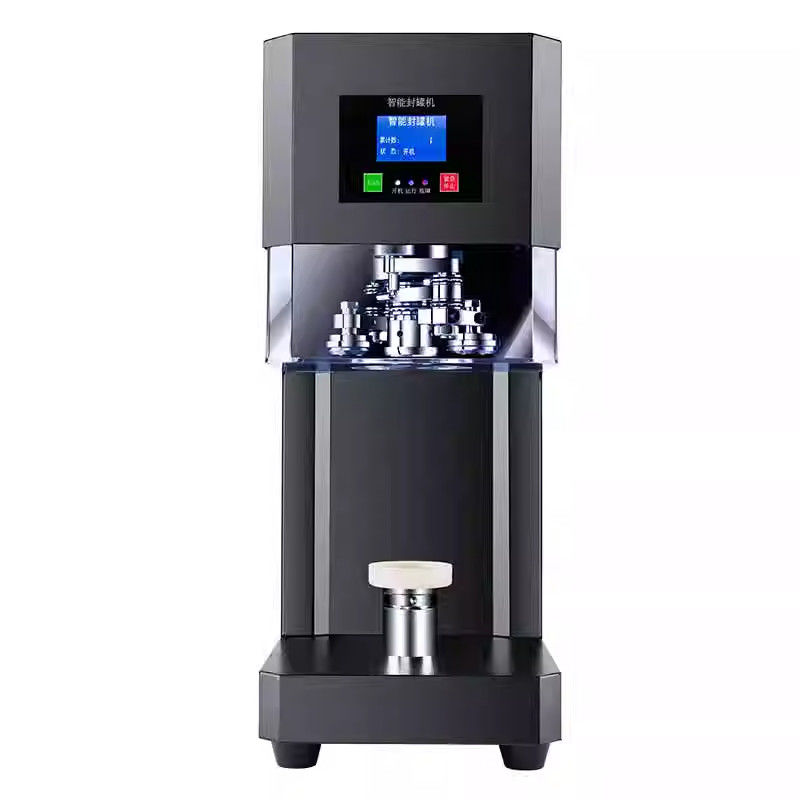 泡茶缶シール機 - ミルクティーショップ,ジュース&コーヒーパッケージ用の自動PET/ソーダ缶シラー