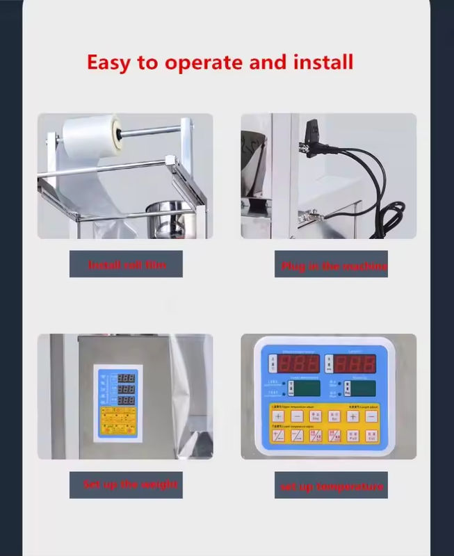 完全に自動 スナック ポップコーン チン チップ ナッツ粉 多機能包装機