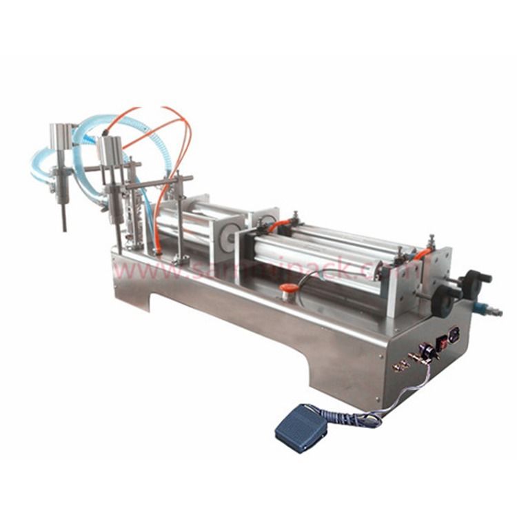 ダブルノズル空気圧液体充填機 シャンプー、オイル、化学物質充填用 G1WY-2Y-500