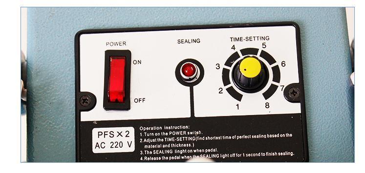 ベストセルフ 800mm フットペダル式インパルスシーラー PFSシリーズ 食品用プラスチックバッグ用