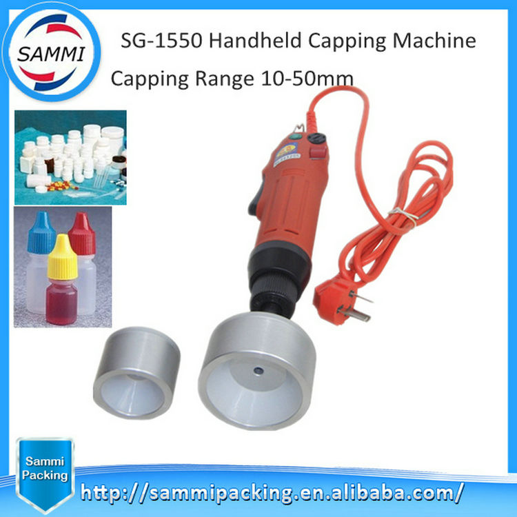 卸売 プラスチックガラスボトルのための電気半自動ボトル蓋機 興味深い製品 中国 モーターコア