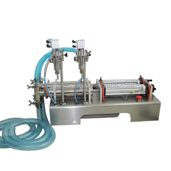 高品質のダブルヘッド 肺活塞ミルクフillingマシン,液体洗浄剤,シャンプー,バスゲルフィラー ((500-5000ml)