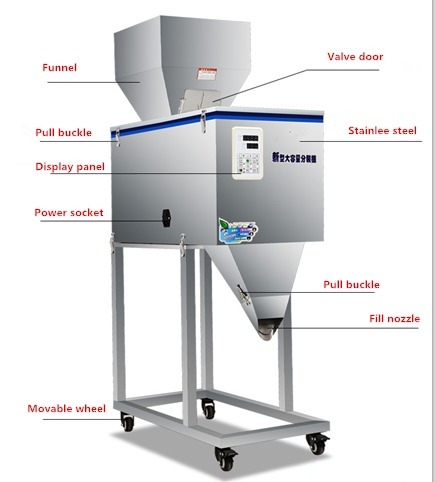 Factory Price Multi-Purpose Powder Grains Weighing and Filling Machine Automatic Bean Tea Bag Dispensing Filling Machine