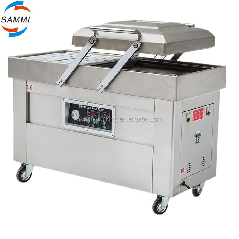 牛肉ベーコン鶏肉豆腐ピーナッツシーフード用多機能二重チャンバー真空包装機