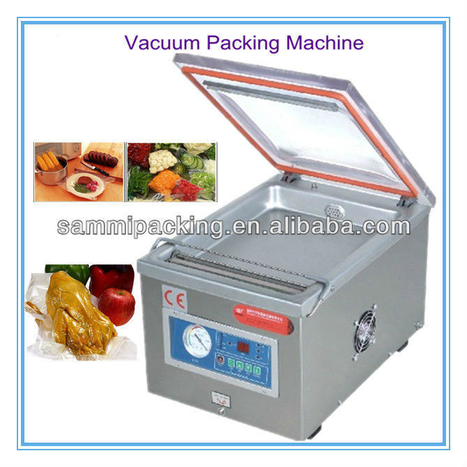 最高の価格の卓上食品真空シーラーマシン、家庭/ショップで使用される真空包装機器、穀物/牛肉/シーフードの操作が簡単