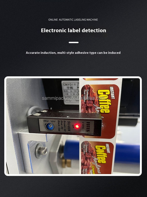 高品質の双面ステッカーラベル機器 精密紙ラベルアプリケーション器 化粧品ワインボトル フロント&バック 2 面