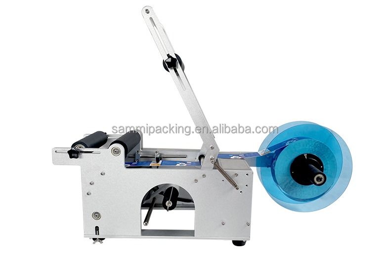 MT-50 半自動 丸いボトルラベル 缶詰や飲料ボトル用のラベル付け機械