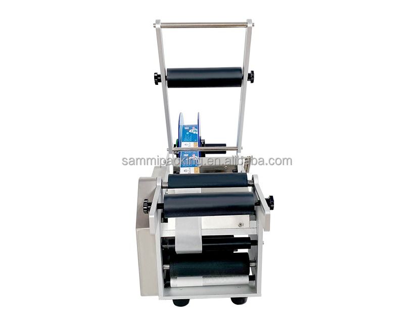 MT-50 半自動 丸いボトルラベル 缶詰や飲料ボトル用のラベル付け機械