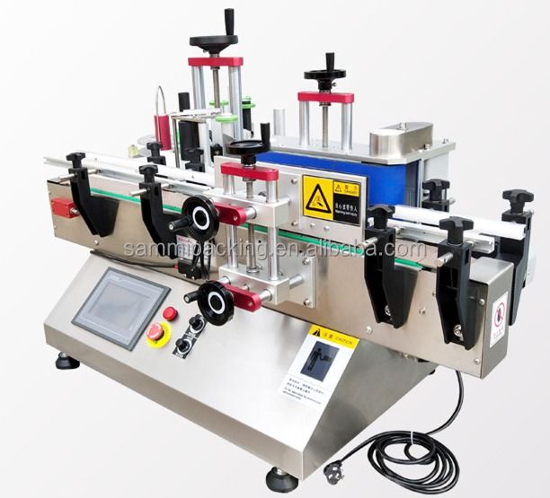 コンベア付きの低価格全自動高速ラベリングマシン、ボトルステッカーラベリングマシン SMTBJ-50 (CE付き)