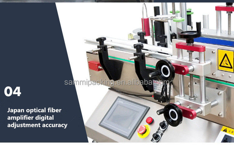 コンベア付きの低価格全自動高速ラベリングマシン、ボトルステッカーラベリングマシン SMTBJ-50 (CE付き)