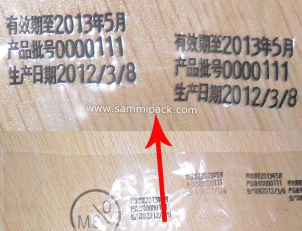 MY-380F レーベル,プラスチック袋,フィルムパッケージの日付/バッチ/ロット番号印刷のための高速自動インクロールコーダーマシン