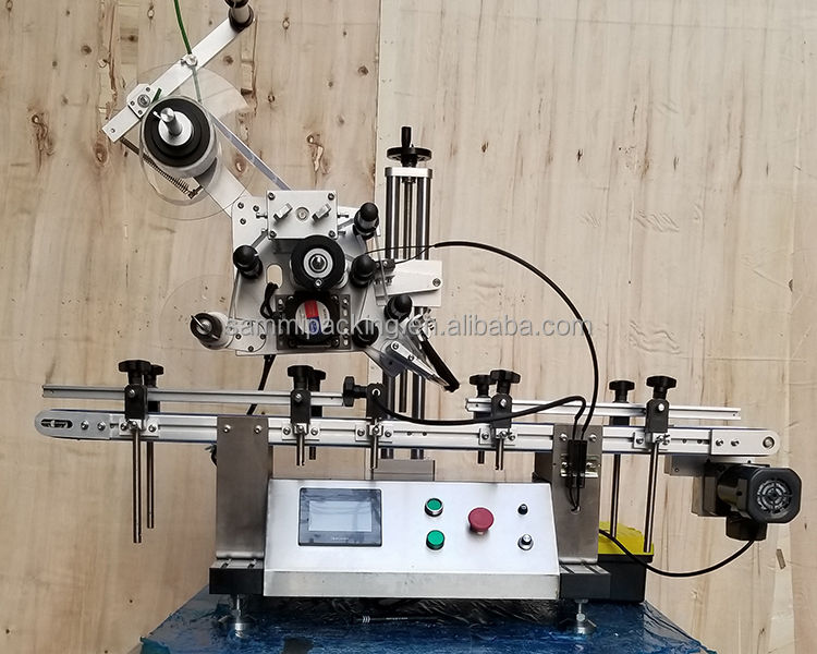 プロの高速自動ラベル付け機 平面,箱,バッグ - コンベヤー付きセルフアデッシブステッカーラベルメーカー