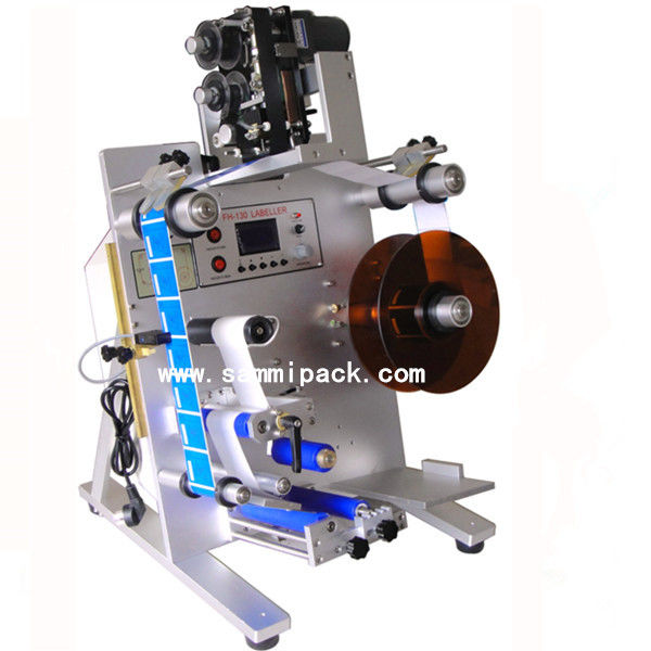 高精度 双面化粧品 ワインボトルラベル付け機械,前後接着ステッカー 丸いボトル用