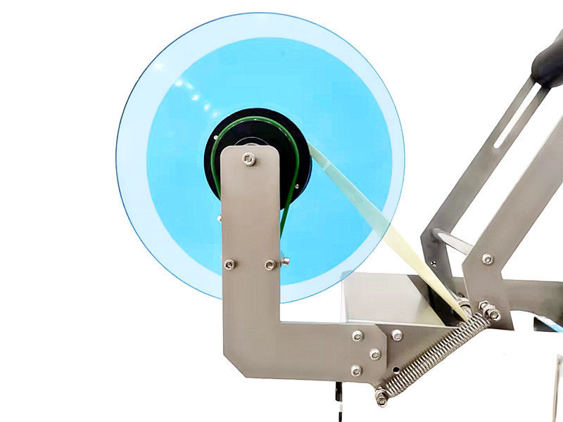 MT-50 半自動粘着ステッカーラベル貼り機 丸瓶ジャー用 金属紙ガラス包装 食品用途 - 新品・中古