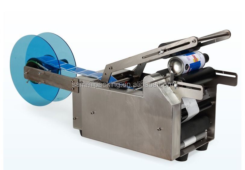 MT-50 半自動 丸いボトルラベル 缶詰や飲料ボトル用のラベル付け機械