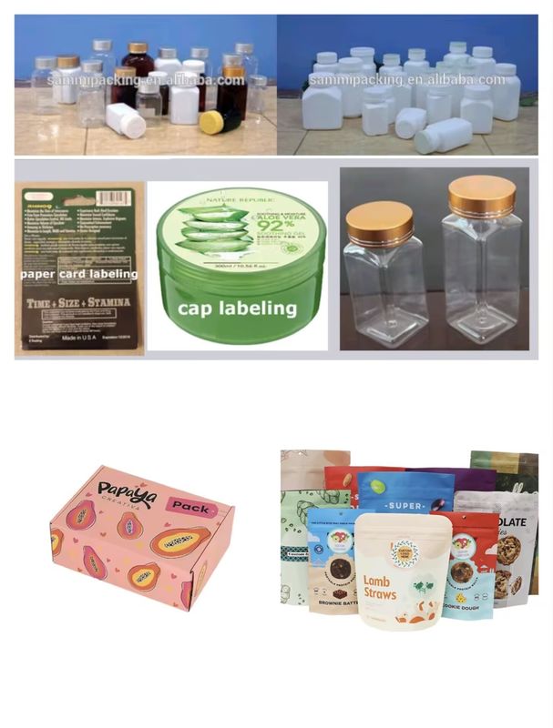 プロのカスタマイズされた平面ラベル付け機械 ボックス/バッグ/蓋ラベルステッカー スクウェアボトルラベル配送機