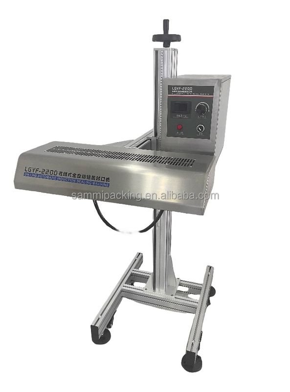 自動電磁誘導シール機 プラスチックジュースボトル アルミ箔シール機 ボトル缶シーラー