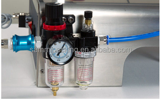 高効率のシングルヘッドピストン液体詰め機,100-1000ml 水油汁飲料詰め機 ボトル/缶