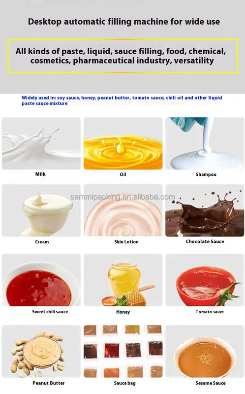 高速自動化粧品クリーム充填機トマトソース充填機ピーナッツバターフィラー（コンベア付き）