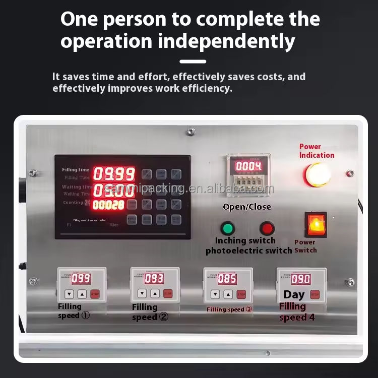 自動4ヘッド経口液体充填機 ミルクジュース 醤油 酢 ビール用 5ml～500ml 大容量で簡単操作