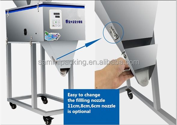 自動重量 小麦袋 ポップコーン粒 スナック 食品 フレンチフライ ポテトチップス ビッグホッパー付き フラー