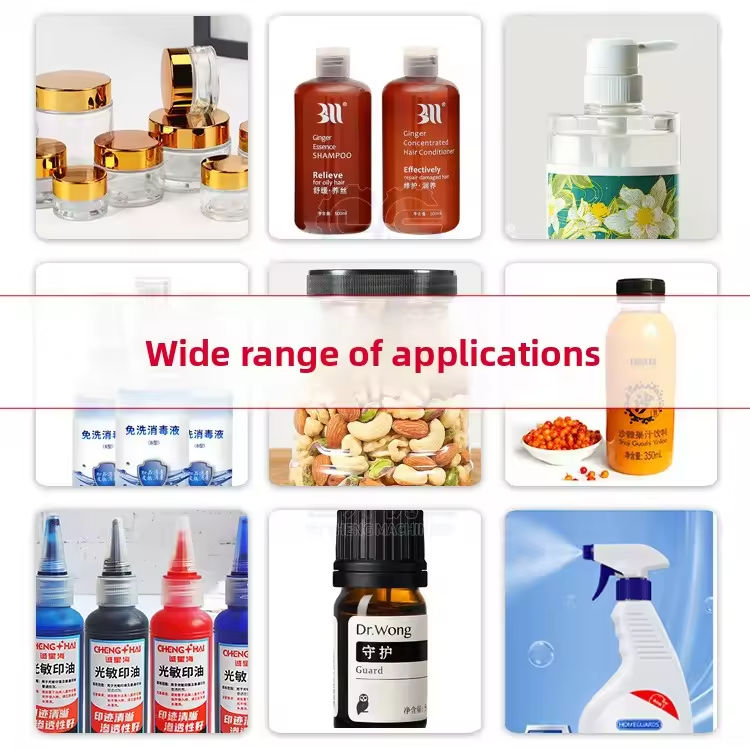 高品質のデスクトップ用電気キャップ フライアルスクリュー プラスチックガラスボトルのための半自動飲料ボトルキャピングマシン