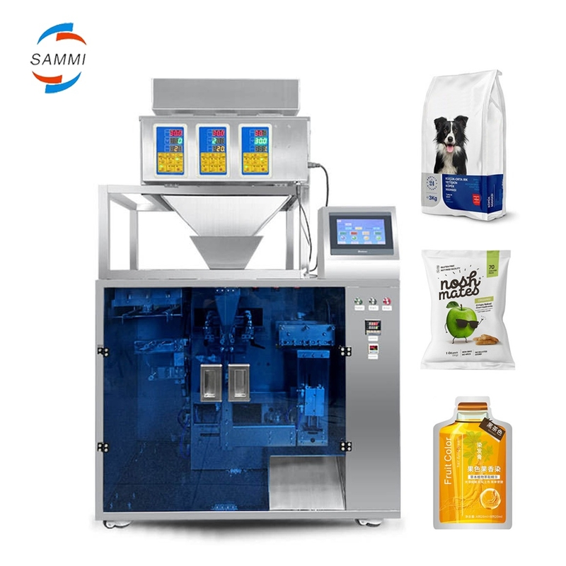 Newest Automatic Zipper Pouch Pick Up/Open/Fill/seal Machine - Gummy/Nuts/Dried Fruit 4-in-1 Packaging System, Energy Saving 15%