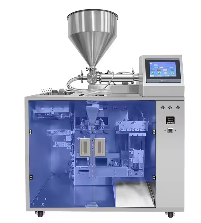 最新15％省エネ4-in-1グミ/ナッツ/ドライフルーツ包装システム自動ジッパーポーチピック簡単操作