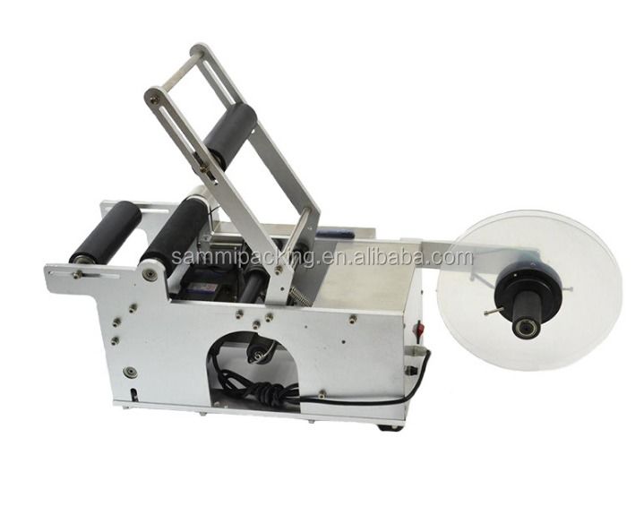 MT50 半自動丸瓶ラベリングマシン、半自動ラベラー、半自動機