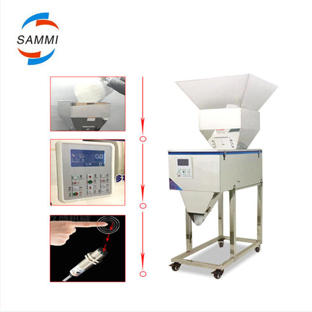 高品質の100~3000g 半自動粒粉/粉末/米/コーヒー/スパイスの重量付けの詰め機