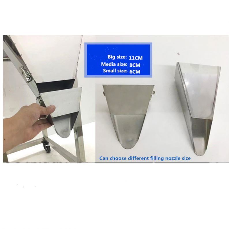 高品質の100~3000g 半自動粒粉/粉末/米/コーヒー/スパイスの重量付けの詰め機