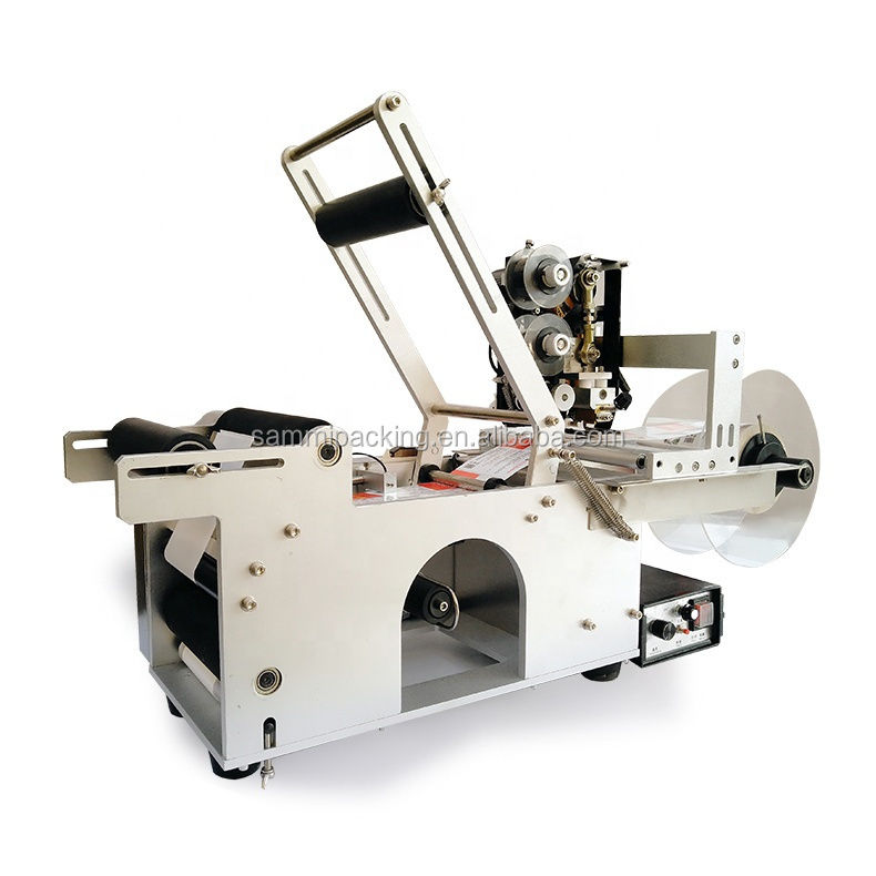 最高品質のMT-50D 半自動丸いボトル/ボトル ラベル付けマシン