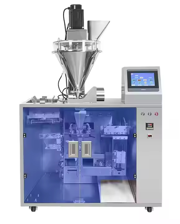 チェーンパックスタンドアップジッパーポーチ包装機 犬用食品計量充填シーリング機 プラスチックバッグ包装用