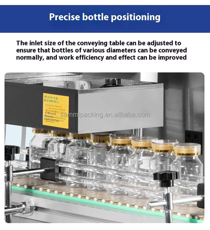 高効率半自動プラスチックガラス缶ボトルジャーアルミ箔蓋誘導シール機