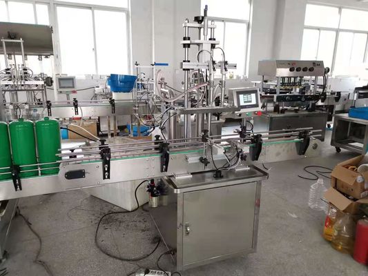 液体ボトル詰め蓋と自動ラベル付け機械