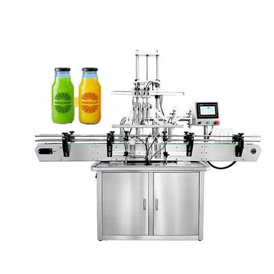 自動ボトル詰め 蓋付け レーベル付け 機械 20-40ボトル/分