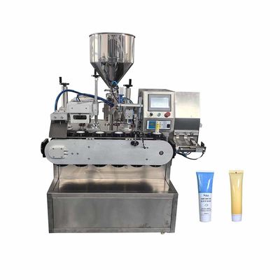 化粧品 クリーム 油膏 プラスチック 柔らかいチューブ ホース フィルラー シーラー 充填 シーリング 機械