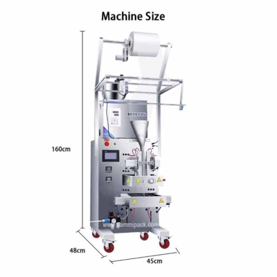 工場 オーダーメイド 粉末粒 袋 梱包機 砂糖 コーヒー 粉末 サケット 詰め機