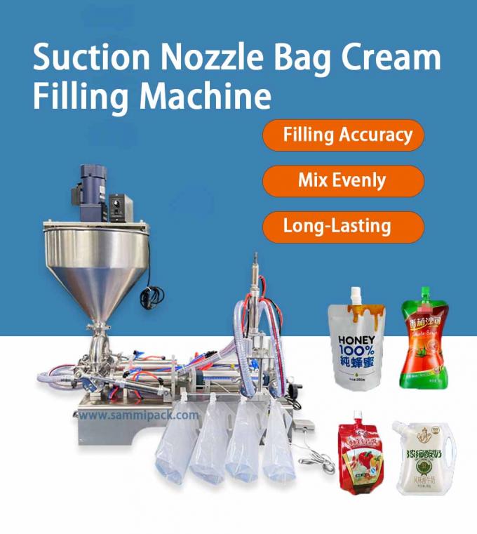 工業用 半自動 ミツバチ 飲料 バッグ スプウット ポッチ 液体食品用 汁詰め機 0