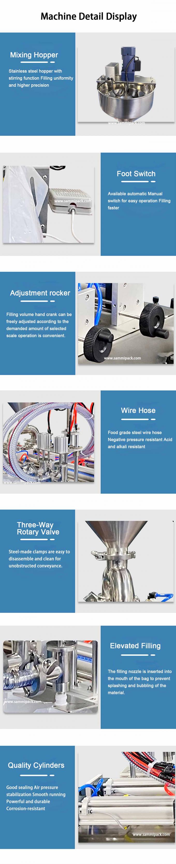 工業用 半自動 ミツバチ 飲料 バッグ スプウット ポッチ 液体食品用 汁詰め機 5