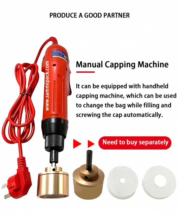 工業用 半自動 ミツバチ 飲料 バッグ スプウット ポッチ 液体食品用 汁詰め機 6