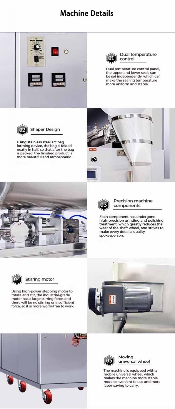 4 サイドシール サケット 食品用 袋 梱包 小袋 液体ソース ケチャップ 梱包機 220V/50HZ 5