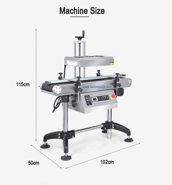 高効率の連続垂直自動インダクション密封機 飲料缶樽 アルミホイルボトルキャップギア 2